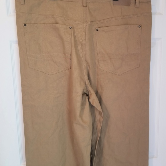 Parish Nation Men's Jeans NWT Khaki Cotton Blend - Picture 5 of 6